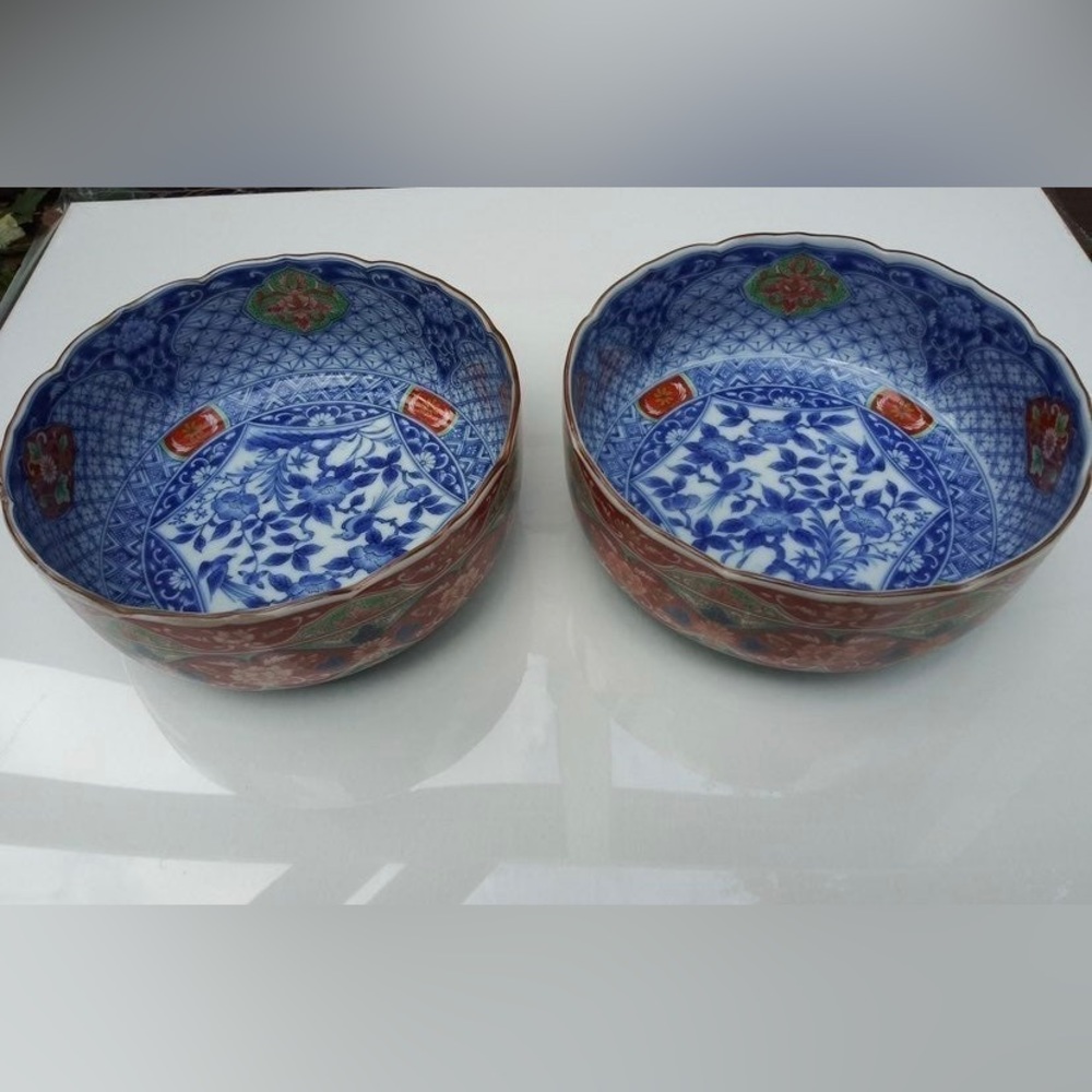 authentic Japanese ramen bowls imari